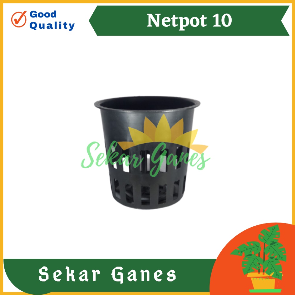 Netpot Hitam Besar 10cm Pot Hidroponik Net Pot 10 Cm Hydroponic - netpot Hidroponik bagus OK