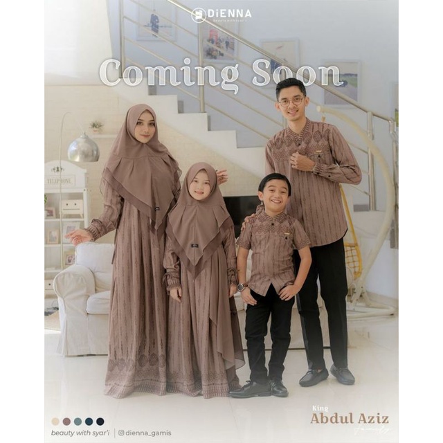 Ready Stock Sarimbit King Abdul Aziz by Dienna/Gamis Queen Mom Sarimbit by Dienna/Sarimbit Dienna Ga