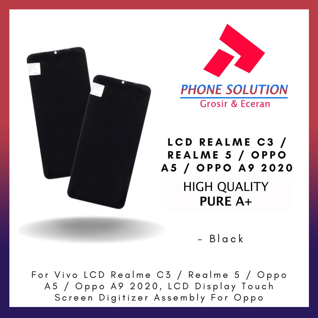 LCD Realme C3  LCD Realme 5i  LCD Oppo A5  LCD Oppo A9 2020 Universal Fullset Touchscreen - Parts Kompatible Dengan Produk Oppo // Supplier LCD Realme C3 - Garansi 1 Bulan