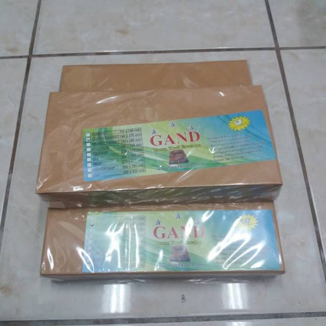 

Amplop Coklat Super Kabinet GAND / Amplop Super Kabinet
