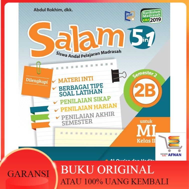 SALAM (SISWA ANDAL 5PELAJARAN MI) 5IN1 KLS.2B/K2019