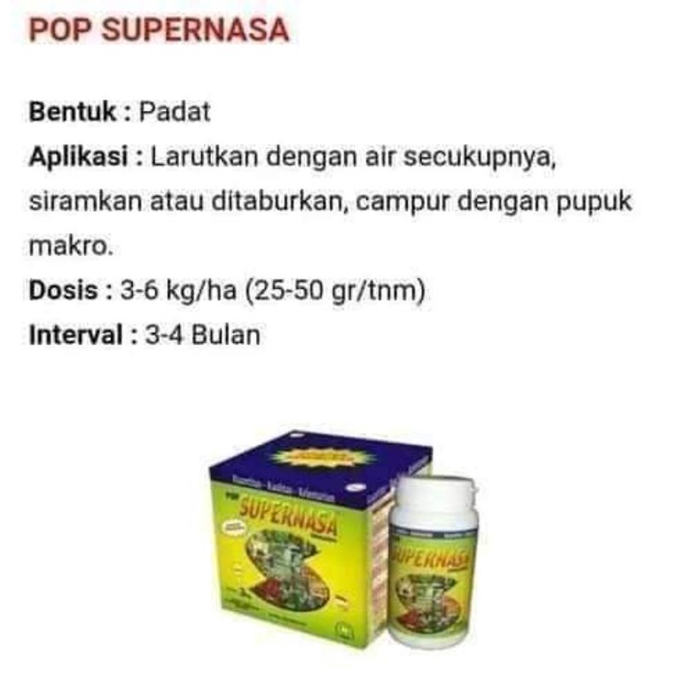 Super Nasa/ POP SUPERNASA/SPRB NASA/PUPUK NASA ORGANIK