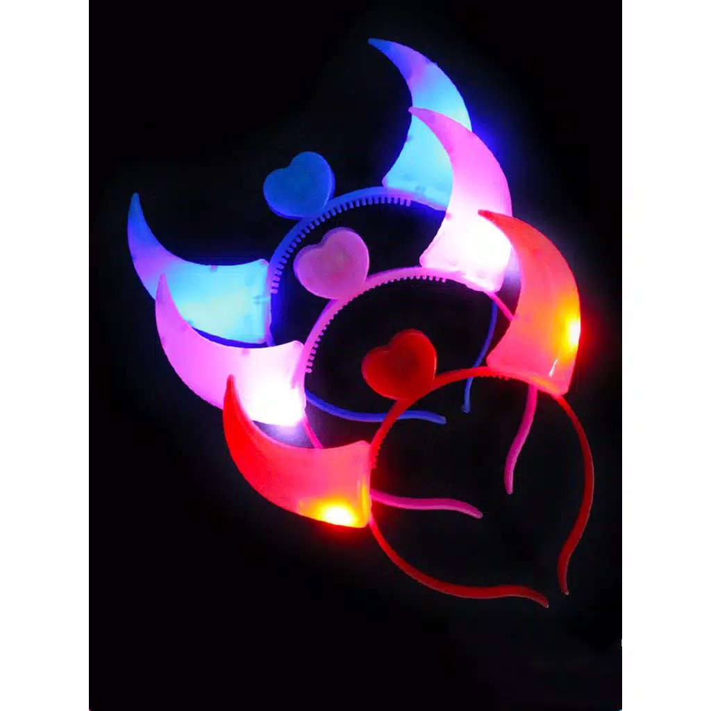 HOKKITERUS21 Bando led lampu tanduk devil party tahun baru natal ulang tahun anak dewasa