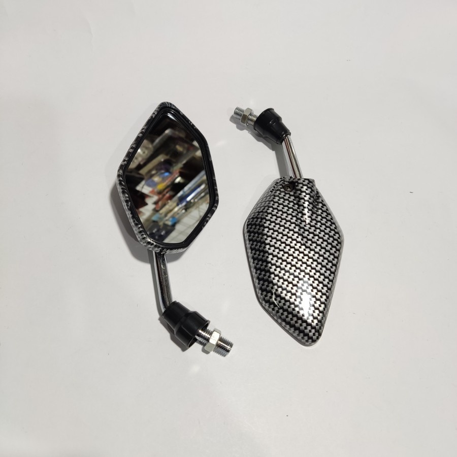 Spion karbon mini untuk semua Motor honda Dan yamaha