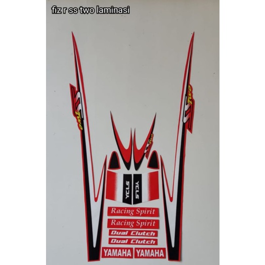 STRIPING FIZ R SS TWO LAMINASI MERAH