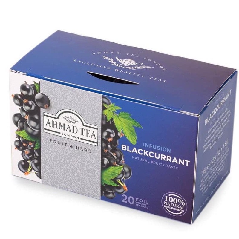 Ahmad Tea Blackcurrant infusion 20s - 36 gram TERLARIS