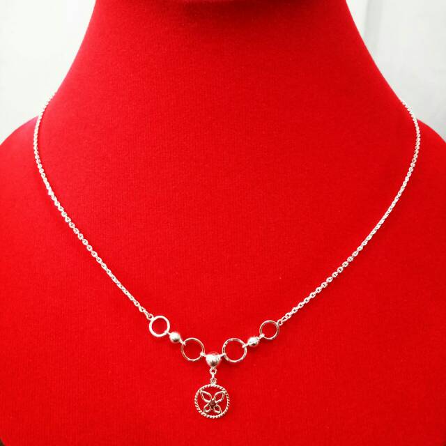 kalung perak SG mainan 99.95%