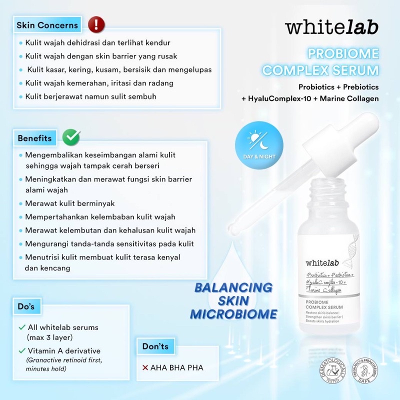 Whitelab Probiome Complex Serum - Whitelab Surabaya