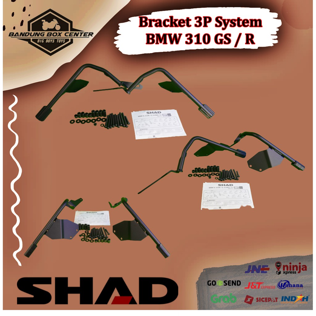 Bracket SideBox Breket Side Box Shad 3P System BMW 310 GS BMW 310 R BMW 310GS BMW 310R