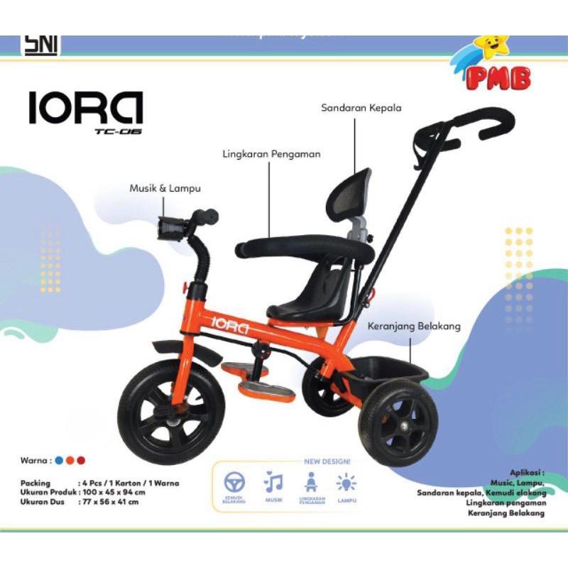 Sepeda Anak Roda 3 Tiga Aviator ET 706-7, AT 112-7, AT 105-7, AT 306-7, 603-7 / Iora TC-03, TC-06