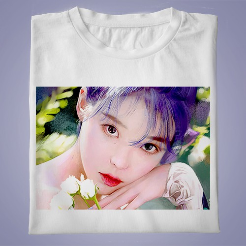 08 KAOS ANAK & DEWASA IU LEE JI EUN Art K-Pop
