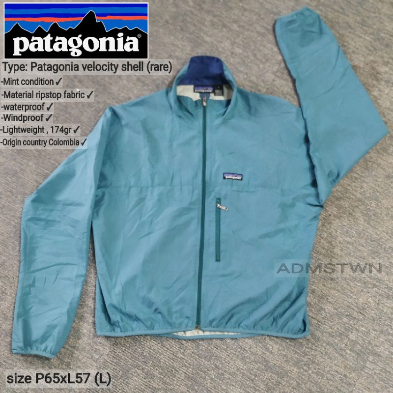 PATAGONIA original jacket windbreaker waterproof jaket gunung running second 2nd bekas lightweight u