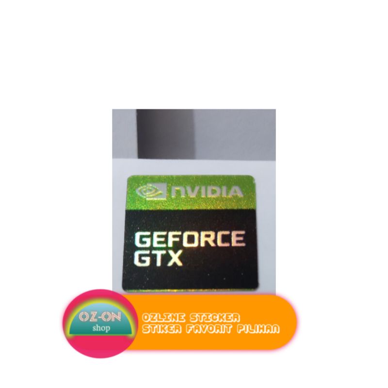stiker nvidia geforce gtx untuk pc laptop notebook