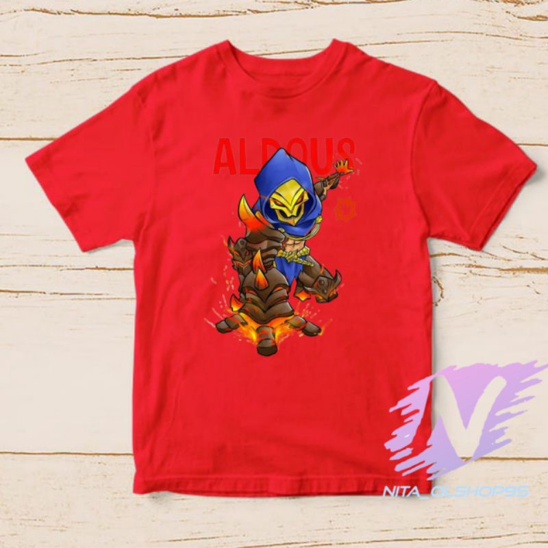 kaos Aldous baju kaos anak Hero mobile legend aldous