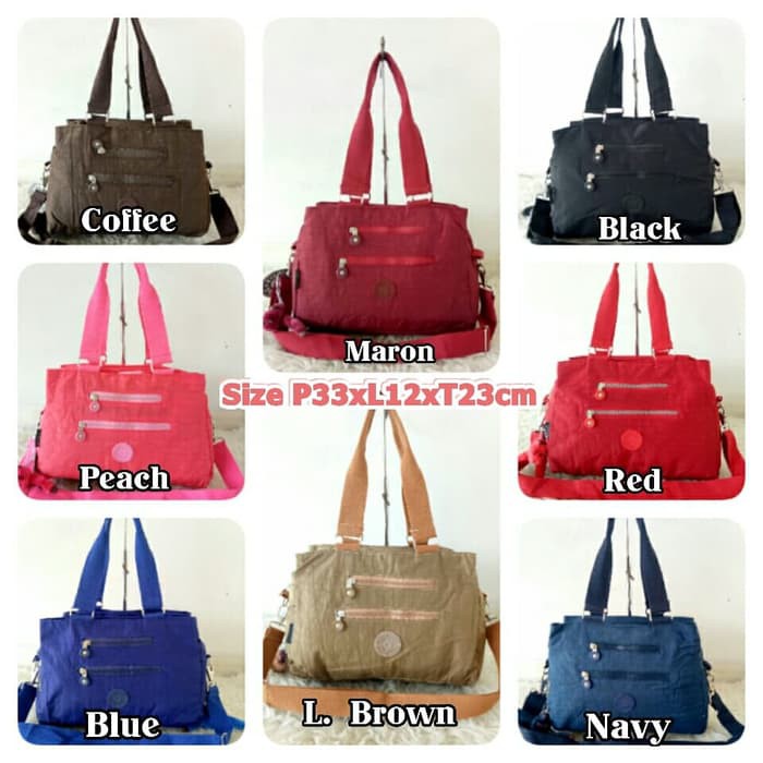 TERMURAAH, KP834 Tas Shoulder Wanita Import Kipling Tote Bag 6Ruang .