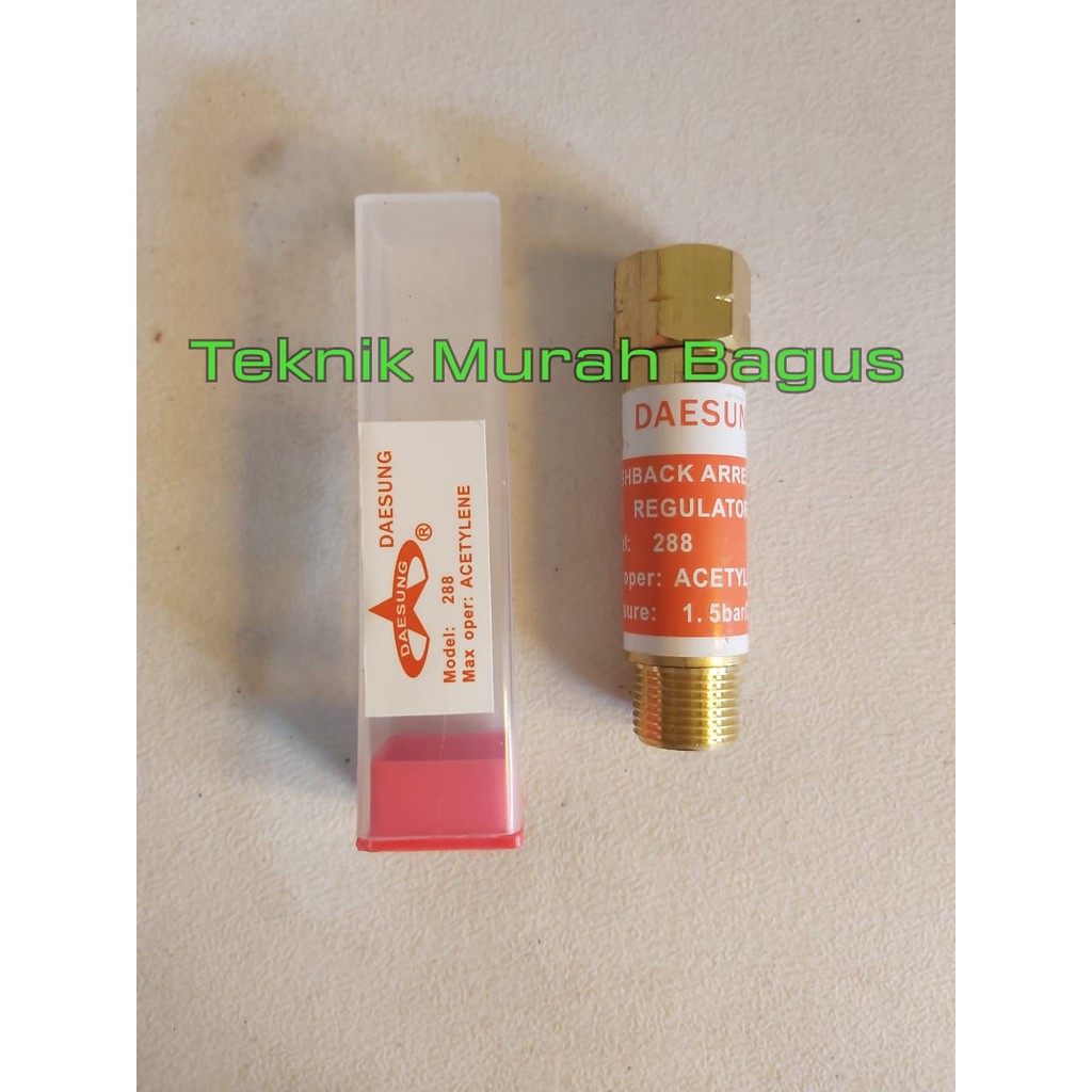 FLASHBACK LPG / ACETYLENE ARRESTOR FOR REG