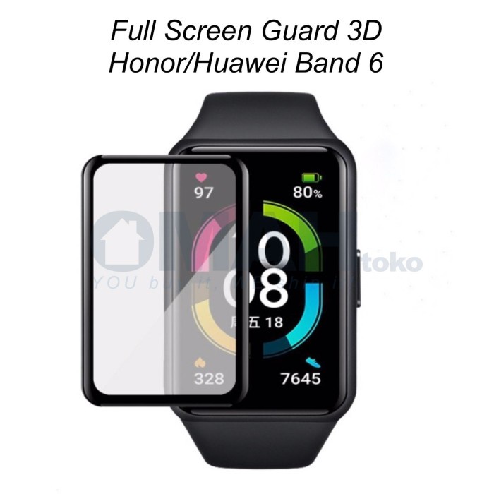 Screen Guard 3D Premium Quality Full Cover For Honor Huawei Band 6 Anti Gores