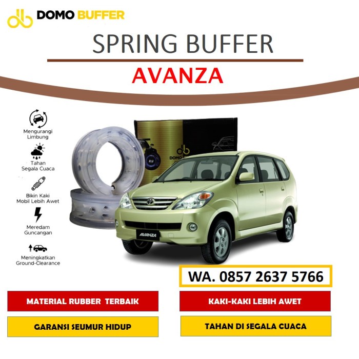 Domo Buffer Avanza Karet Damper Peredam Guncangan Mobil Toyota Avanza - Shock Belakang