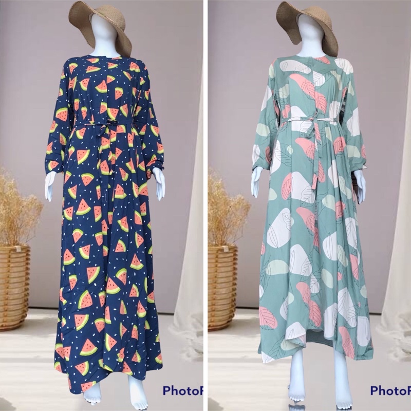 GAMIS HANUM by GRAM FASHION / Dress / Baju Muslimah/ Katun Rayon