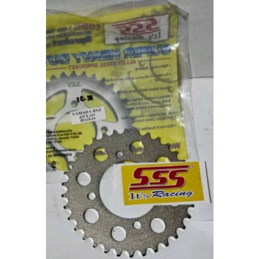 Gear belakang gir belakang triple sss rx king F1 jupiter 415 - 34T sss