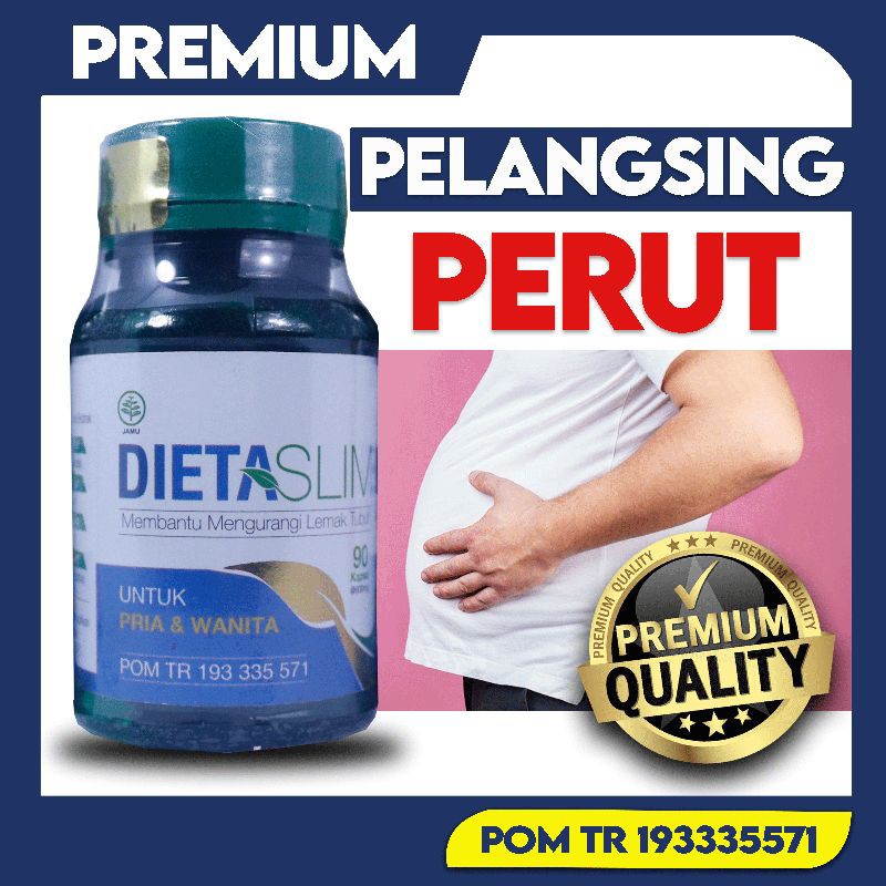 Pelangsing Perut Dieta Slim Ampuh Meluruhkan Lemak Perut 100% Herbal Resmi BPOM
