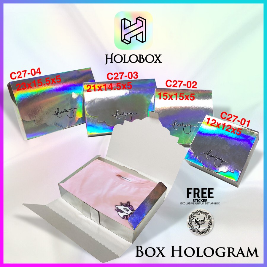 

Box Hologram /Bungkus Souvenir Kado / Serbaguna / Box Packing / C27