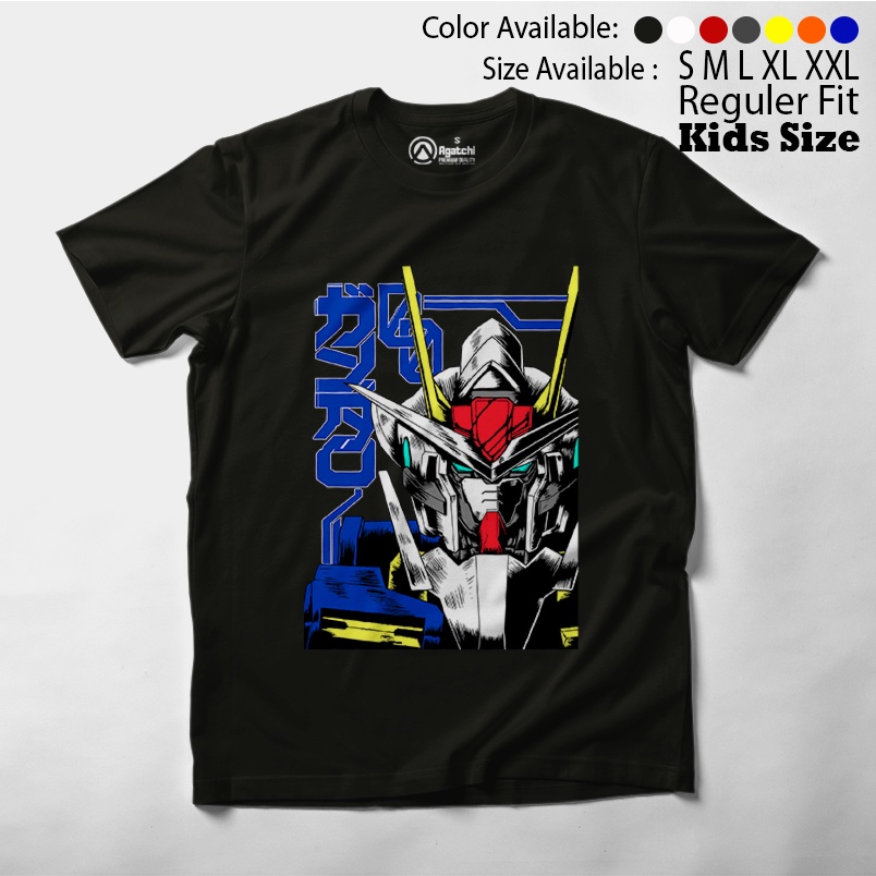 Baju Kaos Atasan Anak Laki-Laki Anime Robot Gundam