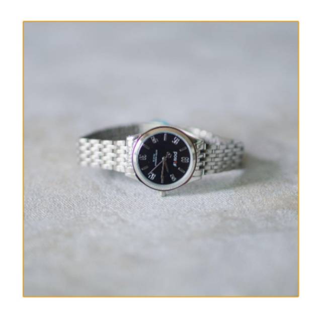 Positif Classic Watch PS7016 Black Dial (Wanita)