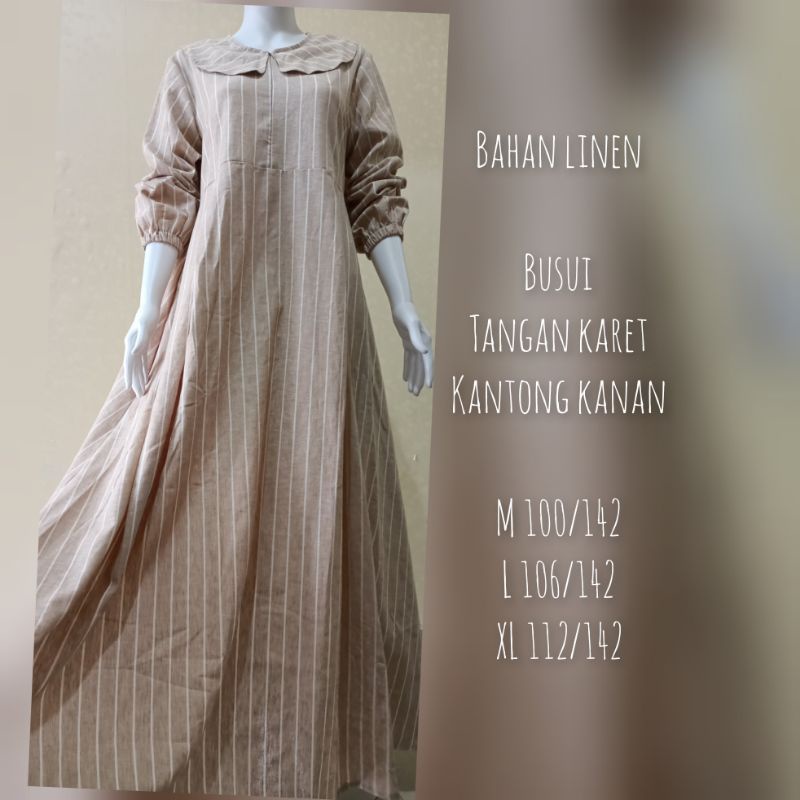 gamis linen salur