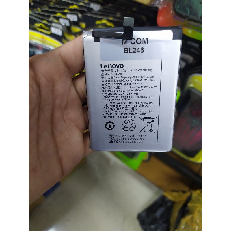 Baterai LENOVO BL246 , BL-246 Vibe Shot Z90 , Z920 , Z90a40