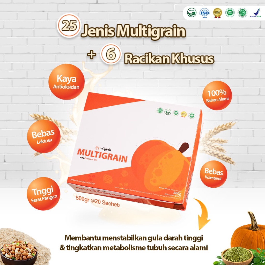 MGANIK Multigrain Superfood Sereal Untuk Diabetes 1500 gr - 60 sachet