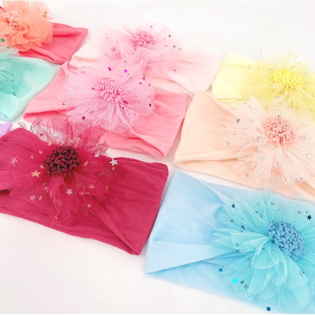 Bando Bandana Bayi Baby Newborn / Headband Turban Korea Nilon Syana