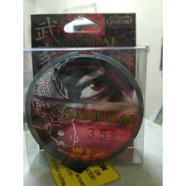 benang pancing GENKURO - SAMURAI
(Putih) 0.30mm 
- 150m