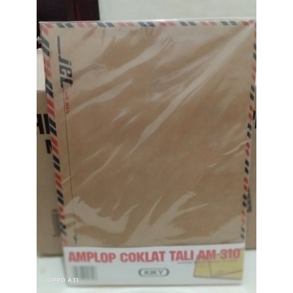 

KIKY amplop coklat type 310 airmail tali 80 gsm