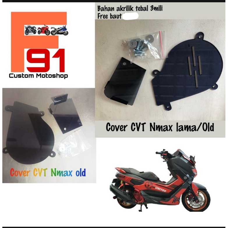 Cover CVT NMax old akrilik, Cover Trondol NMAX old akrilik, Cover CVT NMAX akrilik