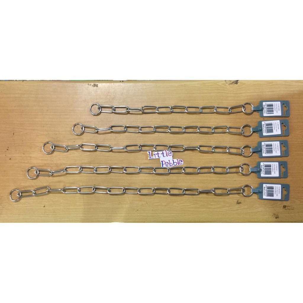 Rantai Leher Anjing Stainless Steel  Long Link Choke Chain 4mm