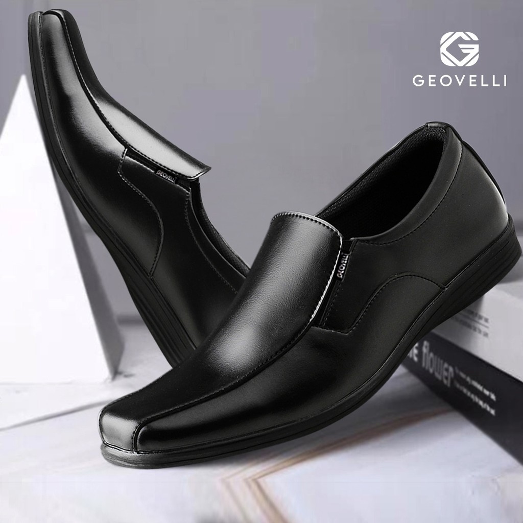 Bisa COD GVL GEOVELLI Men Shoes Sepatu Pantofel Pria // Sepatu Formal Pria // Sepatu Pantofel Kulit