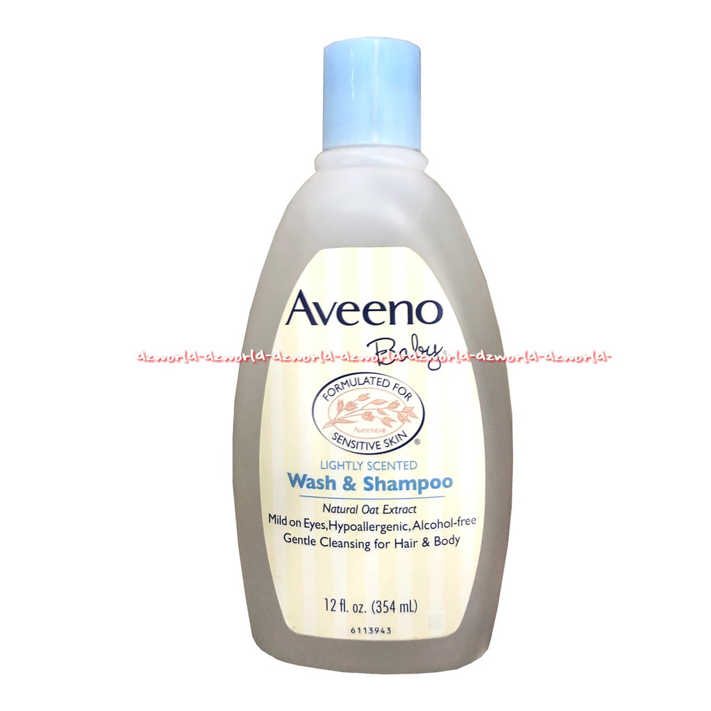 Aveeno Baby Wash &amp; Shampoo Natural Oat Extract 354ml Sabun Sampo Bayi Avenoo Aveno Bebi Wash Afeeno Afeno