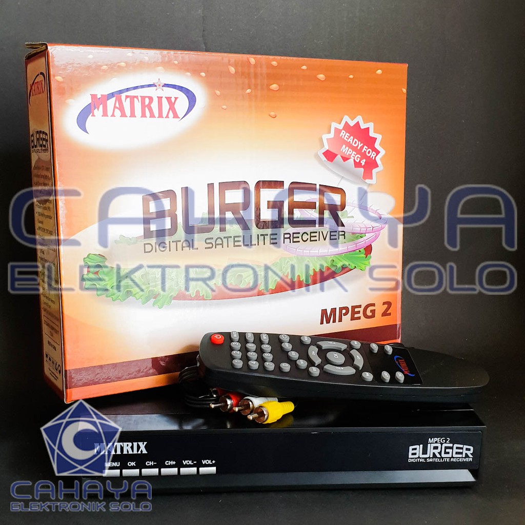 Receiver Parabola Matrix Burger Mpeg2 TV FTA Siaran Lokal LNB
