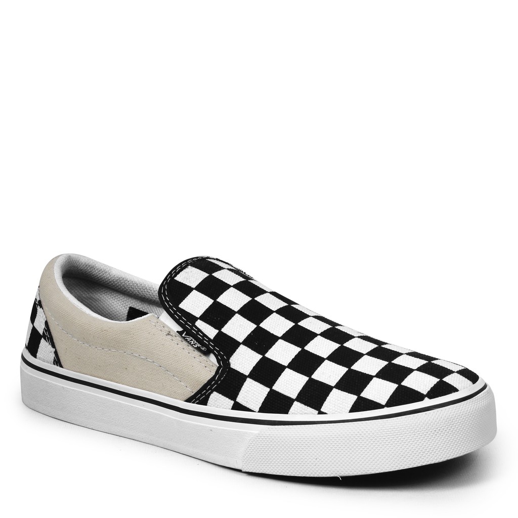 SEPATU PRIA VANS SLIP ON CATUR  KOTAK KOTAK SANTAI SEKOLAH KULIAH