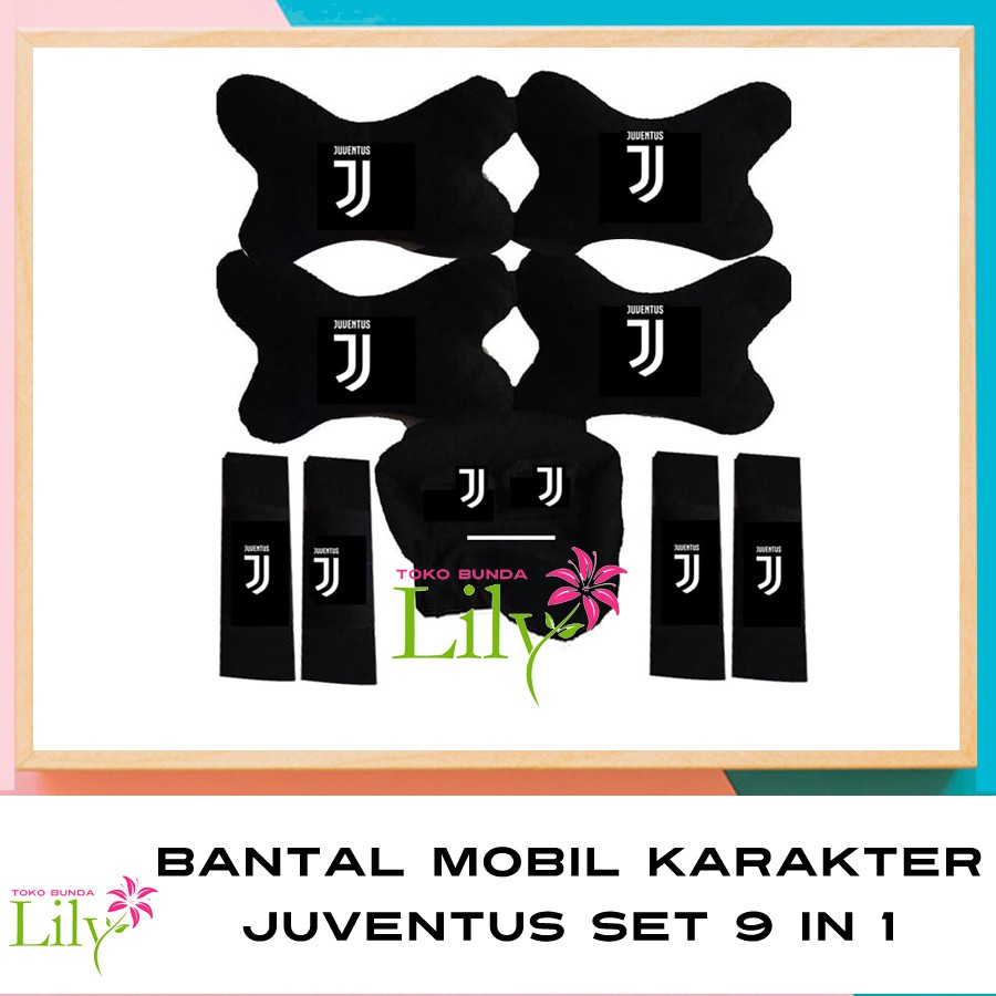 BANTAL MOBIL CLUB BOLA JUVENTUS SET 9 PCS