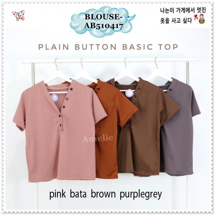 [baju wanita korea]  Baju Atasan Wanita Blouse Korea Bangkok Import Pink Orange