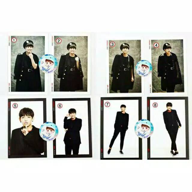 BTS red bullet photo set