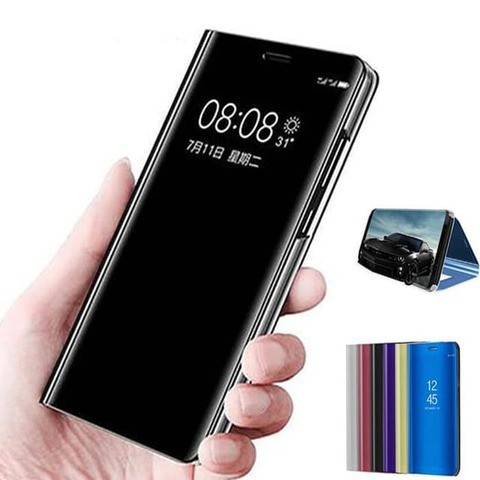 NEW FLIP MIRROR OPPO F7 F9 F11 F11 PRO A3S A9 2020 A5 2020 F5 FIND X CLEAR VIEW STAND SMART COVER