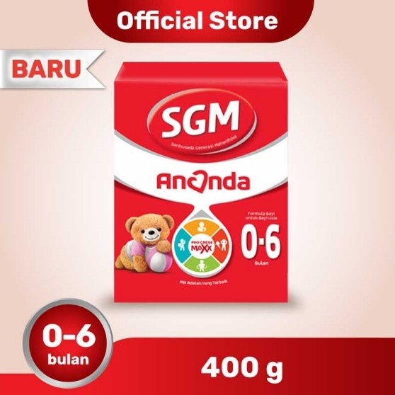 

Susu SGM Ananda 1 susu formula bayi 0-6 bulan - 400g I 100% Original PROMO