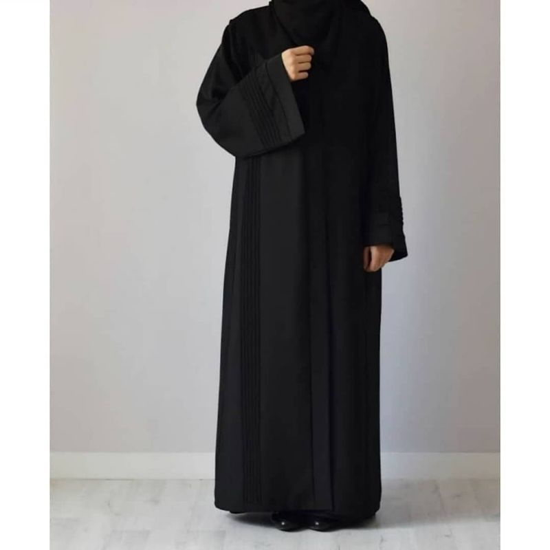 Abaya list hitam