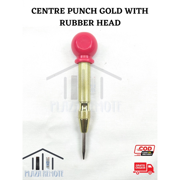 Penanda Titik Bor  silver / Center Punch with karet rubber head
