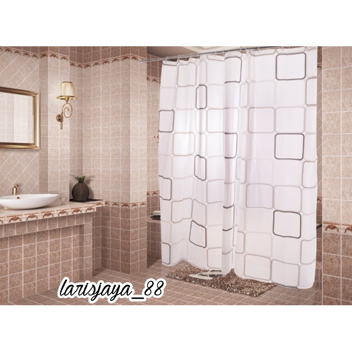 Tirai Kamar Mandi anti air / tirai / Tirai Kamar Mandi / shower / tirai shower