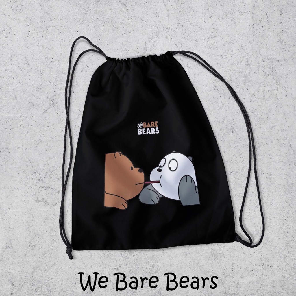 Tas Serut Anti Air - New String Bag - Tas Serut Waterprof Pria Dan Wanita - Tas Polos / Custom - Tas Olahraga