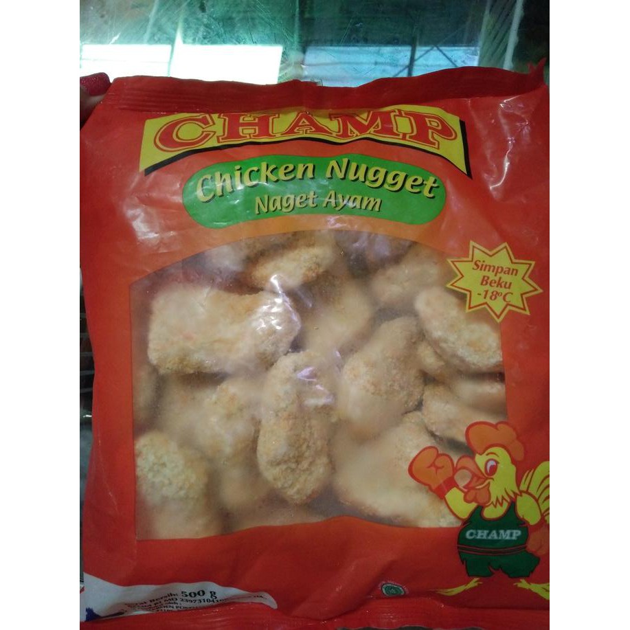 

ENAK Nugget Ayam CHAMP 1KG BANYAK RASA